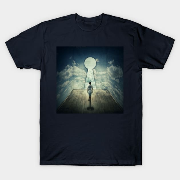 keyhole T-Shirt by psychoshadow